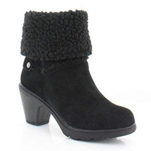 ANNE KLEIN Harvest black suede winter boots NIB
